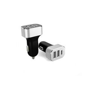 3 USB car charger with type c
