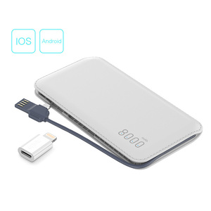 Detachable Built-in Charging Cable power bank
